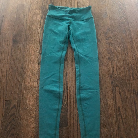 LULULEMON Deep Teal Leggings - Picture 2 of 4